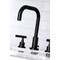 Kingston Brass FSC8930CML Manhattan Widespread Bathroom Faucet W/ Brass Pop-Up, Black FSC8930CML - alternate 4